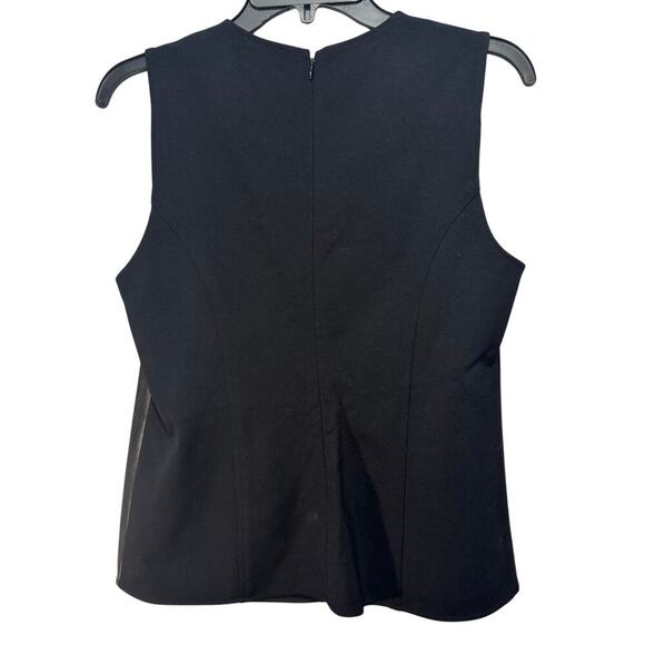 Vince Camuto Black Faux Leather Women’s Vest - Picture 3 of 6